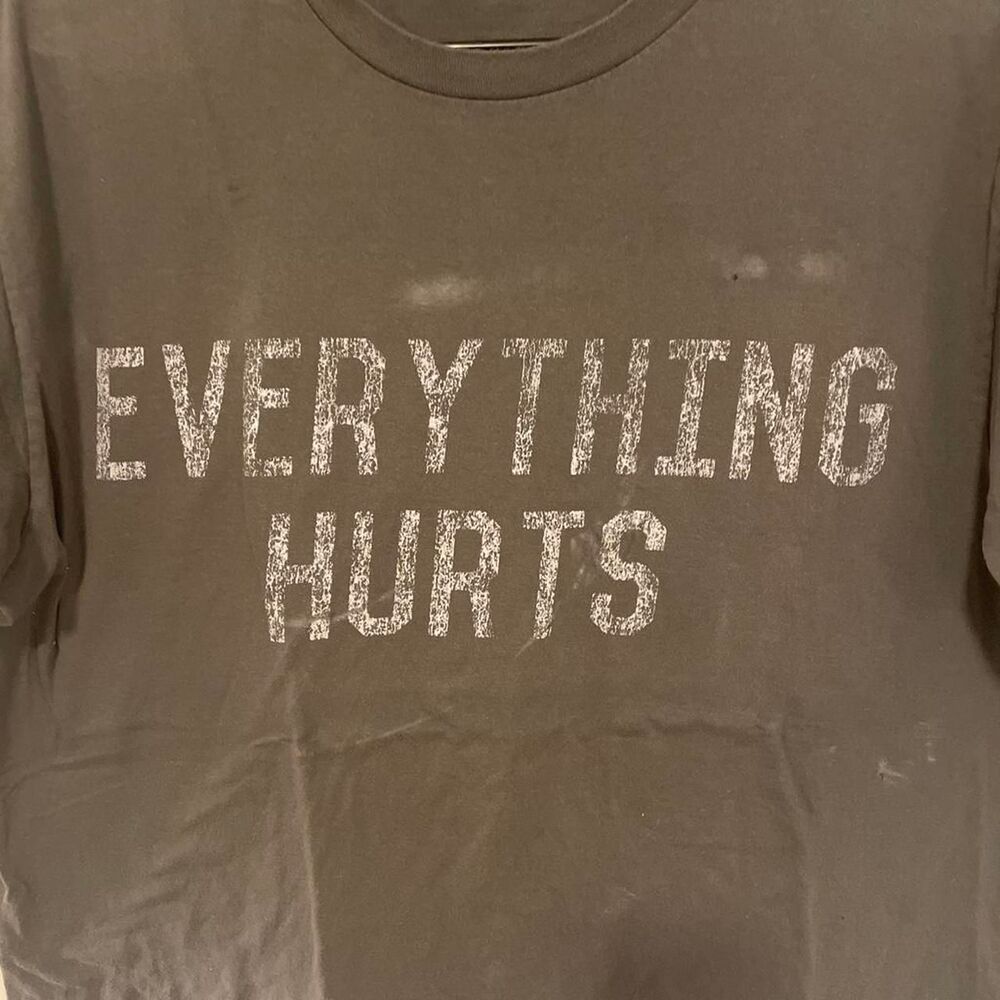 Port-company Men's Khaki and Brown T-shirt